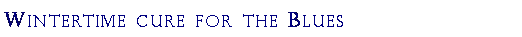 Text Box: Wintertime cure for the Blues